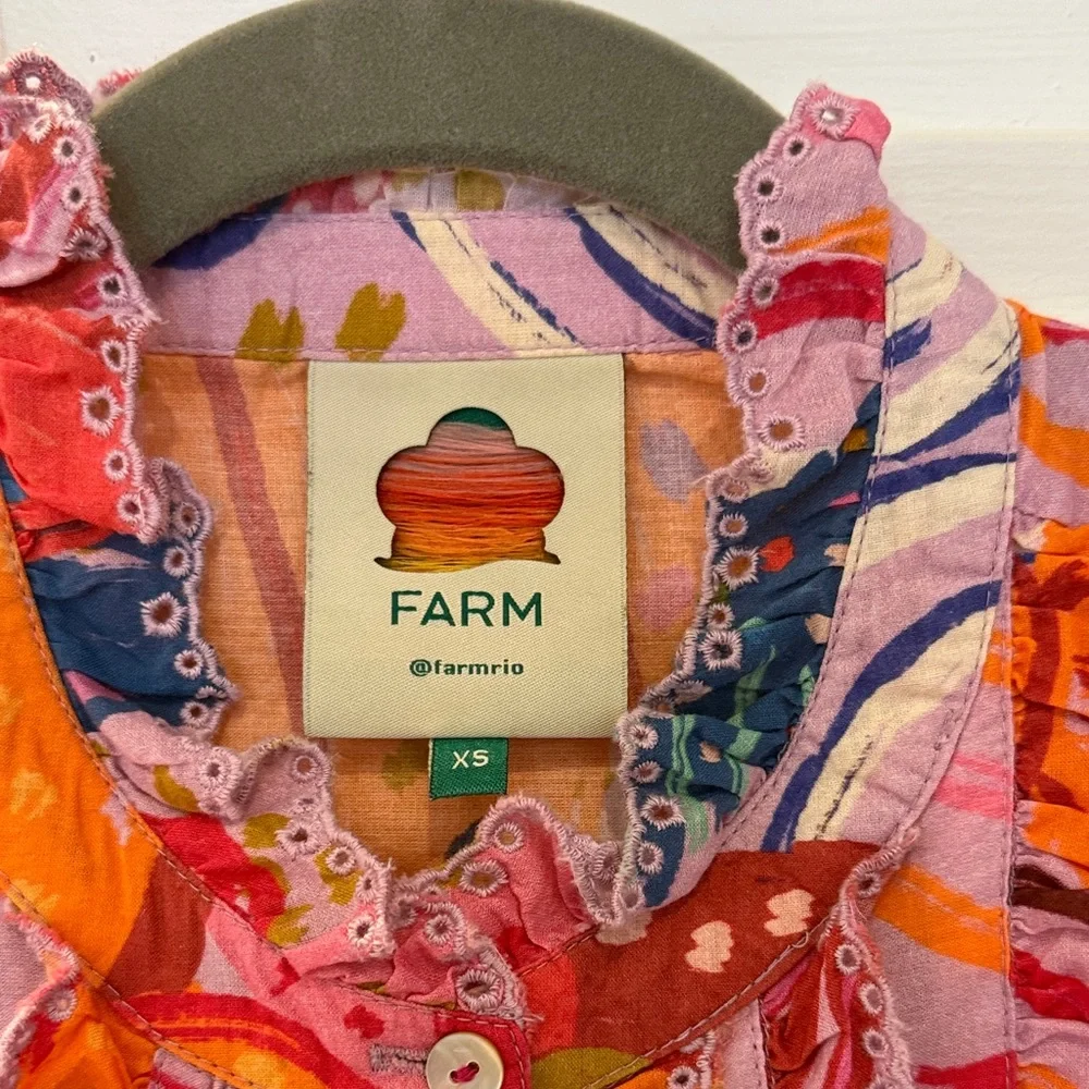 FARM Rio Multicolor Ruffled Blouse - Picture 2 of 5